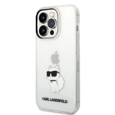 2. Etui Karl Lagerfeld Ikonik Choupette na iPhone 14 Pro - przezroczyste