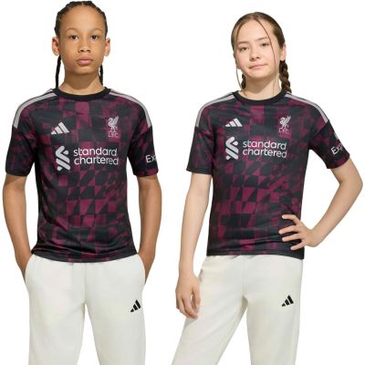 Koszulka dla dzieci adidas Liverpool FC 26/27 Third Jersey czarno-różowa KB8284