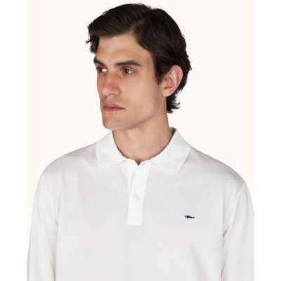 3. Koszulka polo bawełniana męska Paul&Shark biały 99311003-10 - klasyczna, elegancka