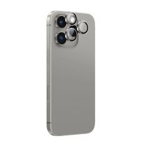 Szkło hartowane AMAZINGTHING AR Aluminium 3 Lens Glass z ramką na soczewki aparatu do iPhone 16 Pro / 16 Pro Max - szare