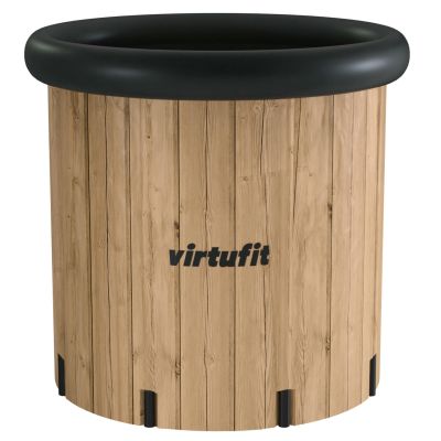 52. VIRTUFIT WANNA LODOWA XXL - 375 LITRÓW - IMITACJA DREWNA - Z AKCESORIAMI
