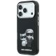 2. Etui Karl Lagerfeld Smooth Karl & Choupette Bodies Sketch MagSafe do iPhone 18 Pro / 17 Pro - czarne