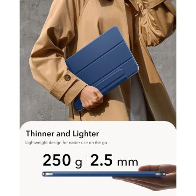 3. Etui ESR Rebound Magnetic na iPad Air 10.9" (2020/2022) / 11" (2024/2025/2026) - granatowe