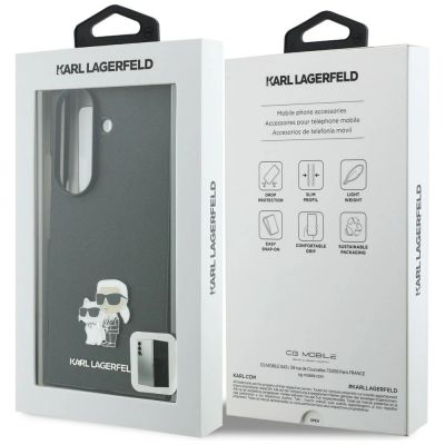 7. Etui Karl Lagerfeld Saffiano Karl&Choupette Pin na Samsung Galaxy Z Fold 8 Ultra - czarne