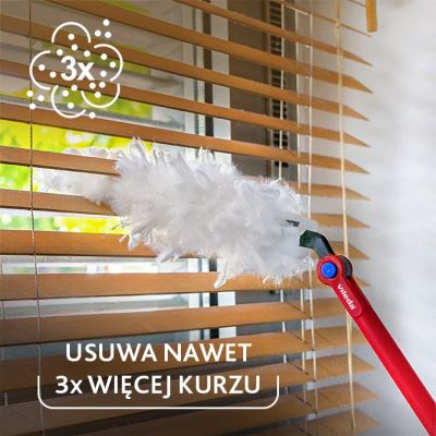 11. Miotełka do kurzu Vileda z długą rączką + 1 wkład Flex&Catch