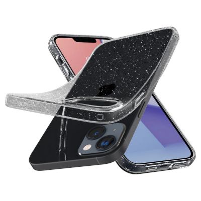 12. Etui Spigen Liquid Crystal na iPhone 14 Plus - przezroczysto-brokatowe