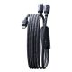 8. Kabel Baseus Flash 4 140W 2w1 USB-C do USB-C + USB-C 1.5 m - czarny