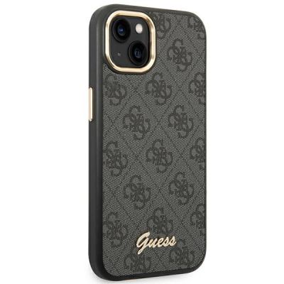 4. Etui Guess 4G Vintage Gold Logo na iPhone 14 Plus - czarne