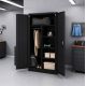 5. Iron Mate Szafa Gospodarcza Metalowa SATURN 185x90x45 Czarna RAL9005