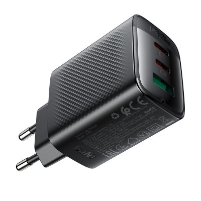 5. Ładowarka sieciowa Acefast A108 GaN PD 67W 2xUSB-C 1xUSB-A - czarna