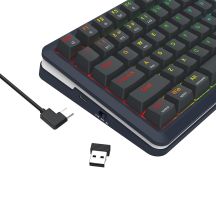 REDRAGON K708-RGB-PRO FLEKACT klawiatura USB + RF Wireless + Bluetooth Czarny