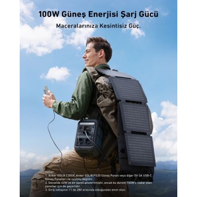 2. Przenośna stacja zasilania Anker Solix C300X 288Wh 300W