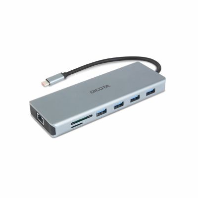 6. DICOTA D32065 huby i koncentratory USB 3.2 Gen 1 (3.1 Gen 1) Type-C Srebrny