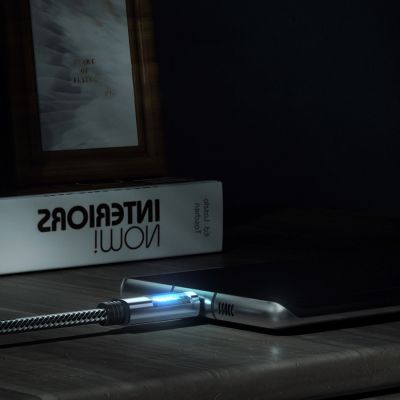 6. Kabel Orico LDC2C USB-C - USB-C PD 100 W z wyświetlaczem LED 480 Mb/s 3 m - czarny