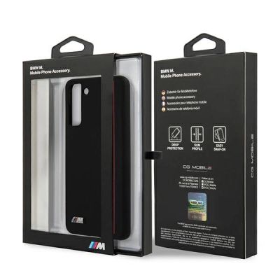 8. Etui BMW Silicone Stripes M Collection na Samsung Galaxy S21+ - czarne