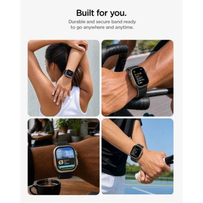 7. Pasek Spigen Athlex Air M na Apple Watch 44 / 45 / 46 / 49 mm - czarno-szary