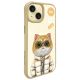2. Etui Nimmy Cool&Cute 2.0 Cat na iPhone 15 - beżowe