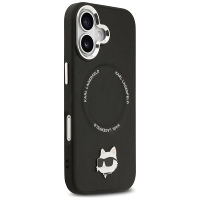 4. Etui Karl Lagerfeld Choupette Pin MagSafe do iPhone 17 - czarne
