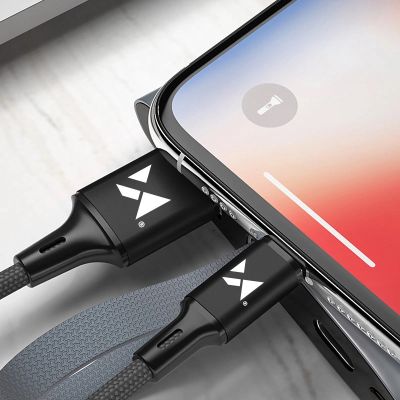 7. Wozinsky kabel przewód USB - microUSB 2,4A 1m czarny (WUC-M1B)
