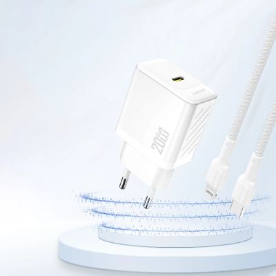 2. Ładowarka Dudao A26 PD20W GaN USB-C - biała
