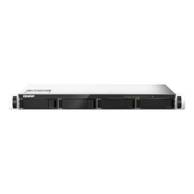 Qnap TS-435XeU-4G, 1U, 4 x 2.5"/3.5" SATA , Marvell Octeon TX2 CN9130 / CN9131 quad-core, 4GB DDR4 SODIMM (Max. 32GB), 2 x 10GbE SFP+, 2 x 2.5GbE, Single PSU