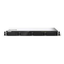 Qnap TS-435XeU-4G, 1U, 4 x 2.5"/3.5" SATA , Marvell Octeon TX2 CN9130 / CN9131 quad-core, 4GB DDR4 SODIMM (Max. 32GB), 2 x 10GbE SFP+, 2 x 2.5GbE, Single PSU