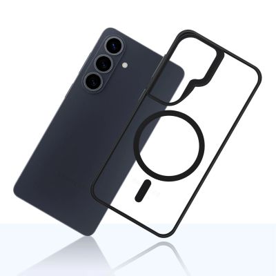 6. Etui 3mk Satin Armor MagCase na Samsung Galaxy S26 - przezroczysto-czarne