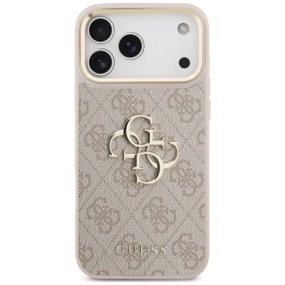 3. Etui Guess 4G Big 4G Classic Logo Big Strap Metal Buttons na iPhone 18 Pro Max / 17 Pro Max - różowe