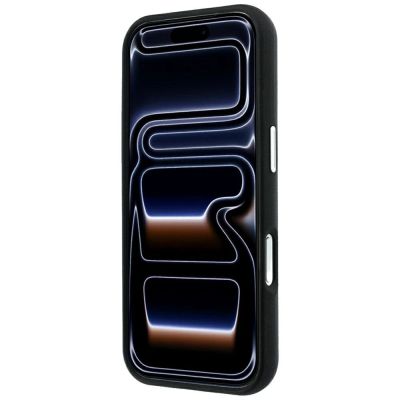 5. Etui Karl Lagerfeld Saffiano Small Script Metal Logo MagSafe na iPhone 17 Pro Max / 18 Pro Max - czarne
