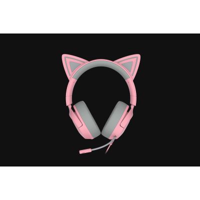 4. Zestaw słuchawkowy Razer Gaming Kraken Kitty V3 X Przewodowe Nauszne Mikrofon Kwarc