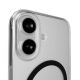 6. Etui Puro Lite Mag TPU+PC kompatybilne z MagSafe na iPhone 17 - przezroczyste z czarnym pierścieniem