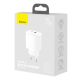 5. Szybka ładowarka sieciowa USB-A / USB-C Baseus Compact CCXJ-B02 20W 3A PD QC 3.0 - biała