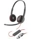65. Słuchawki Poly Blackwire 3220 Stereo USB-C Black Headset +USB-C/A Adapter (Bulk) 8X2J9A6
