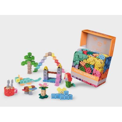 13. Klocki konstrukcyjne Marioinex Mini Waffle, 300 elementów pastelowe