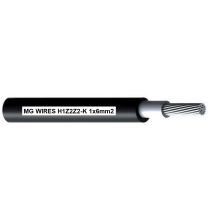 Przewód fotowoltaiczny // MG Wires // 1x6mm2, 0,6/1kV czarny H1Z2Z2-K-6mm2 BK, opakowanie 100m
