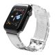 Pasek silikonowy bransoleta bransoletka Strap Light do zegarka Apple Watch 42 / 44 mm - czarny