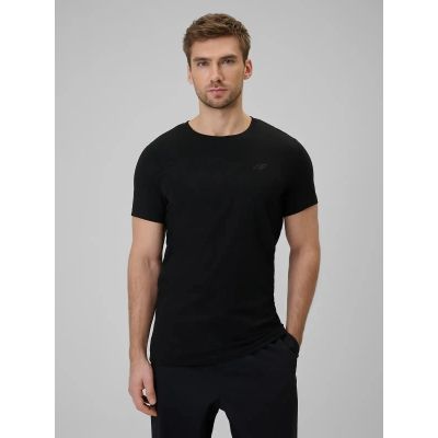 2. T-shirt bawełniany gładki męski 4F 4FWMM00TTSHM3340-20S
