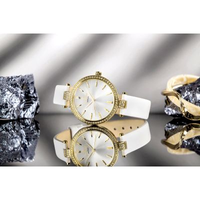 7. Zegarek Damski Giewont Sapphire Złoto Srebrny GW9890-A2