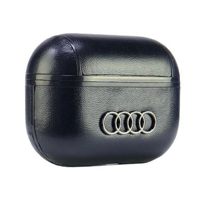 4. Etui Audi Leather Big Logo na AirPods Pro 2 - czarne
