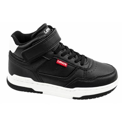 Levi's buty dziecięce sportowe John SE czarne na rzep za kostkę
