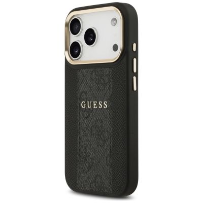 2. Etui Guess 4G Stripe MagSafe na iPhone 17 Pro - czarne