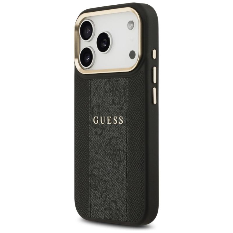 2. Etui Guess 4G Stripe MagSafe na iPhone 17 Pro - czarne
