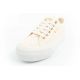 12. Lee Cooper buty sportowe damskie trampki koronkowe beżowe platforma