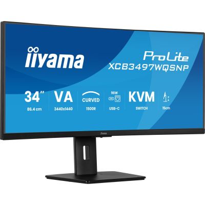 11. Monitor iiyama XCB3497WQSNP-B1 34" - Płaski ekran - 86,4 cm