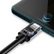 8. Dudao kabel przewód USB - USB Typ C Super Fast Charge 1 m czarny (L5G-Black)