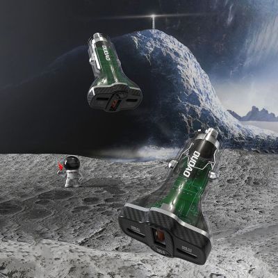 4. Ładowarka samochodowa Dudao R78 78W USB-C PD / 2xUSB-A QC - czarna