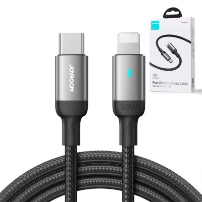 4. Kabel Joyroom Extraordinary Series A10 Lightning / USB-C PD 20W 1.2 m - czarny