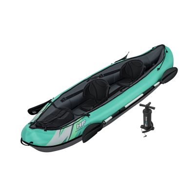 16. Bestway 65052 / 24 kajak sportowy 2 os. Czarny, Zielony, Szary, Miętowy Kopolimer akrylonitrylo-butadieno-styrenowy (ABS), Nylon, Poliester, Polipropylen (PP), Polichlorek winylu (PVC) Nadmuchiwany kajak