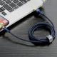 8. Kabel Baseus Cafule USB-A / Lightning 1.5A QC 3.0 2 m - niebiesko-złoty