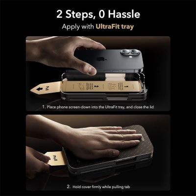 5. Szkło hartowane ESR UltraFit Armorite Pro na iPhone 16 Pro / 17 - przezroczyste